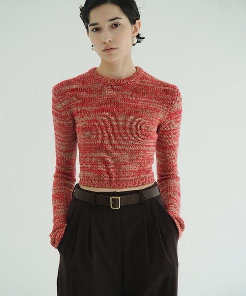 CLANE（クラネ） ニット セーター COTTON SHORT KNIT TOPS レディース