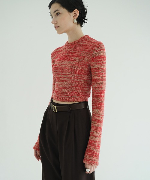 CLANE（クラネ） ニット セーター COTTON SHORT KNIT TOPS レディース