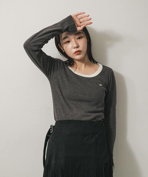 SENSE OF PLACE by URBAN RESEARCH tシャツ ラウンドネックリブTシャツ