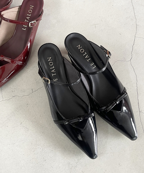 「LE TALON」 ミュール LARGE ボルドー レディース_画像8