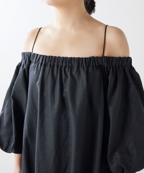 「THE PAUSE」 半袖ワンピース FREE ブラック レディース_画像7