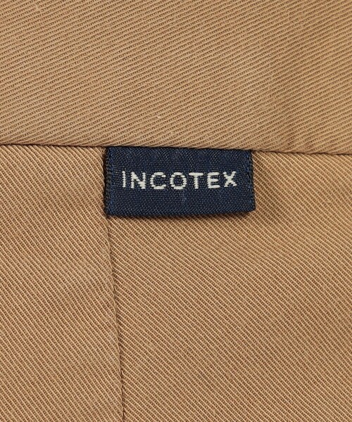 スラックス INCOTEX コットンポリウレタン ストレッチノープリーツスラックス 30 メンズの画像