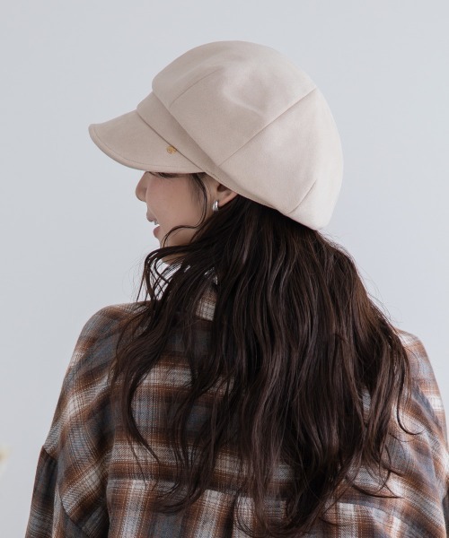 polcadot（ポルカドット） 帽子 キャスケット 静電フェイクスエード