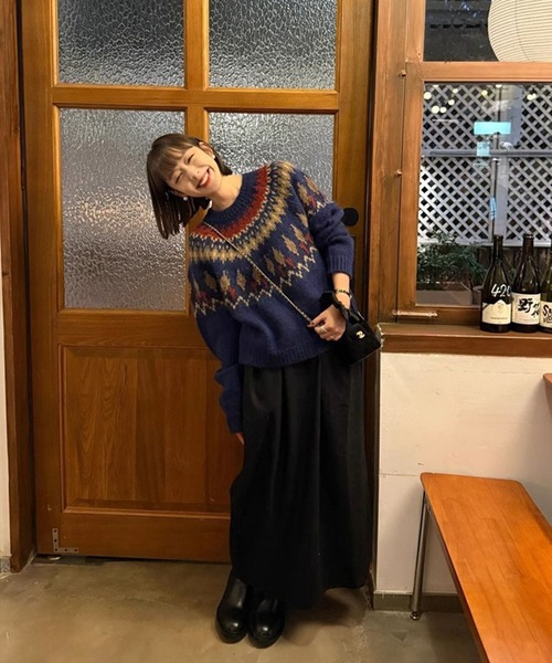 meJane（ミージェーン） ニット セーター ノルディックジャガード