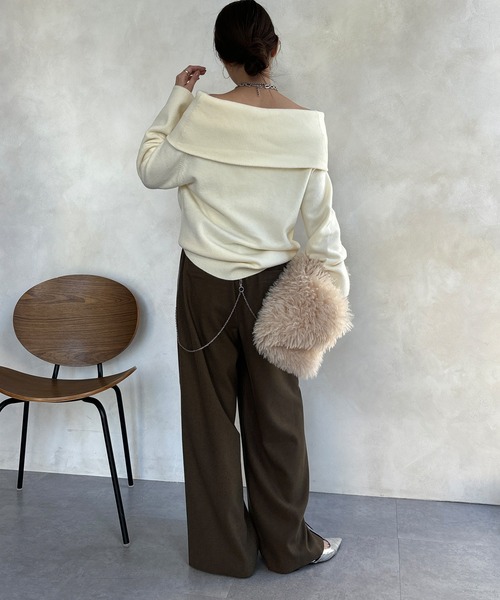 DouDou（ドゥドゥ） パンツ 「WEB限定」サイドラインワイドパンツ