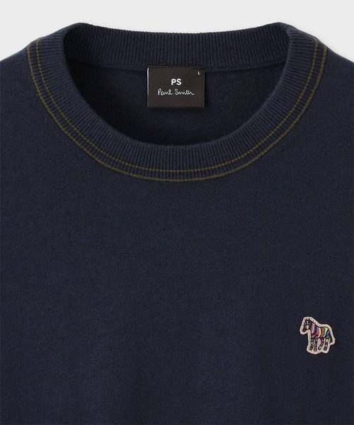 PS Paul Smith セーター ニット Sports Stripe Zebra” クルーネック