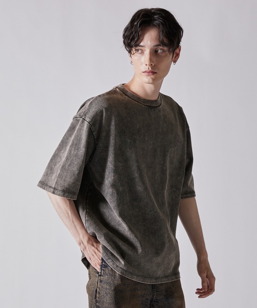 「CLEL」 半袖Tシャツ S グレー メンズ_画像7