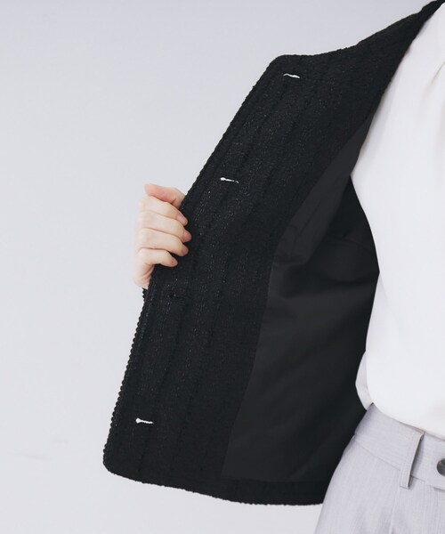 index（インデックス） ジャケット ノーカラージャケット ファンシー