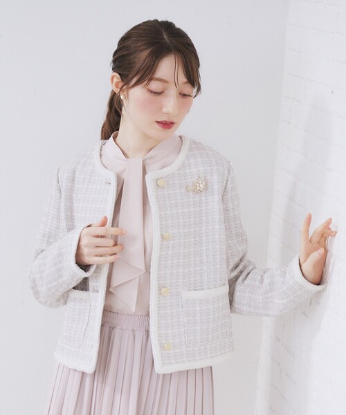 index（インデックス） ジャケット ノーカラージャケット ファンシー