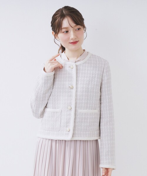 index（インデックス） ジャケット ノーカラージャケット ファンシー