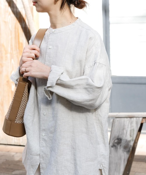 「FORK&SPOON」 長袖ブラウス 1 ブルー系その他 レディース_画像8