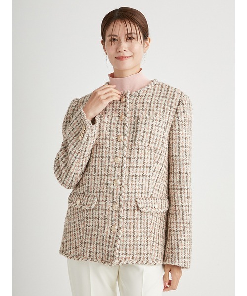 CELFORD（セルフォード） ノーカラージャケット 36 ピンク レディース