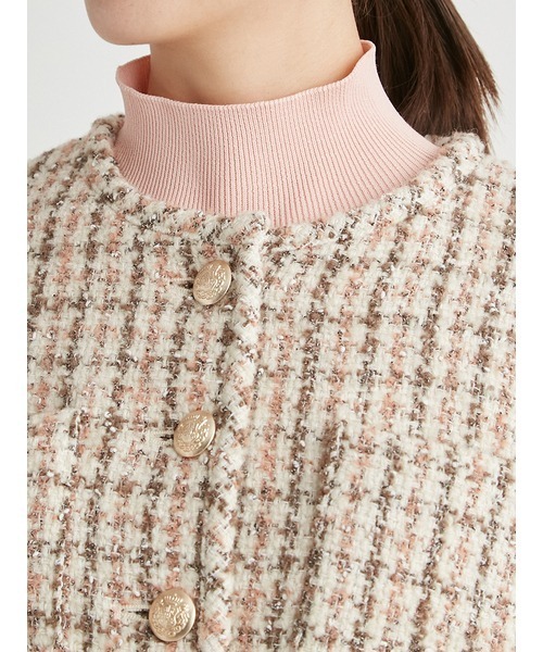 CELFORD（セルフォード） ノーカラージャケット 36 ピンク レディース