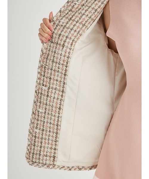 CELFORD（セルフォード） ノーカラージャケット 36 ピンク レディース