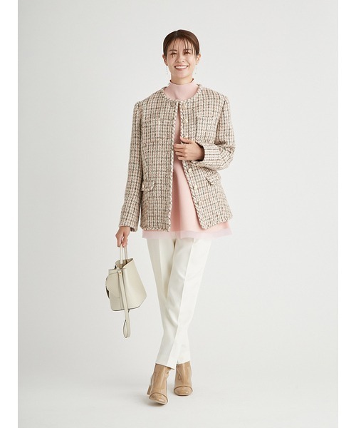 CELFORD（セルフォード） ノーカラージャケット 36 ピンク レディース