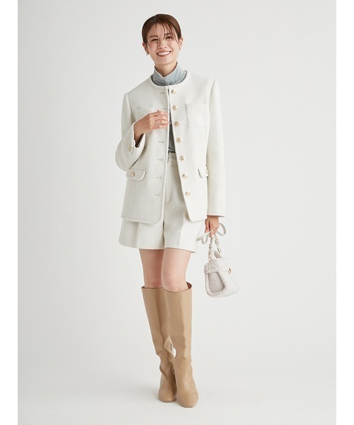 CELFORD（セルフォード） ノーカラージャケット 36 ピンク レディース