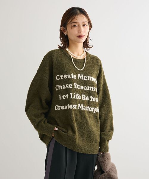 Green Parks（グリーンパークス） チュニック ブークレロゴニット