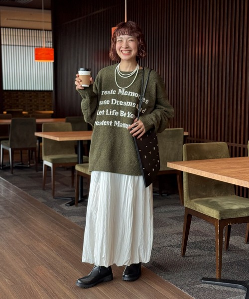 Green Parks（グリーンパークス） チュニック ブークレロゴニット