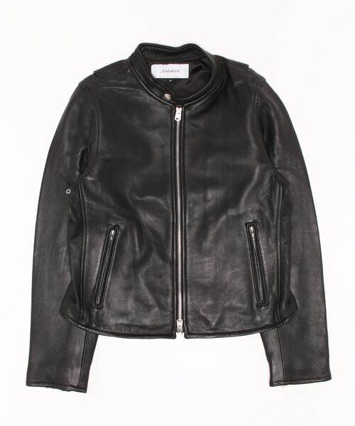 【新品未使用】ブラック レザージャケット JEANASIS（ジーナシス） 中古・古着通販】JEANASIS (ジーナシス) レザージャケット ブラック