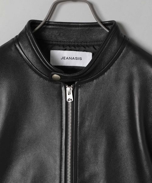 【新品未使用】ブラック レザージャケット JEANASIS（ジーナシス） 中古・古着通販】JEANASIS (ジーナシス) レザージャケット ブラック