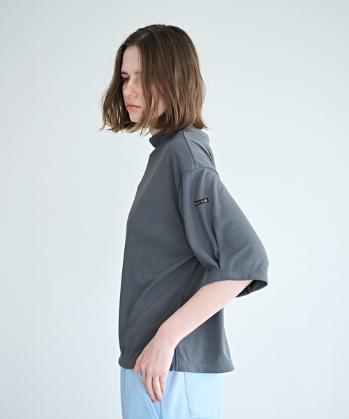 tシャツ 「KHA:KI / カーキ」ソフトモックネック トップ レディース_8