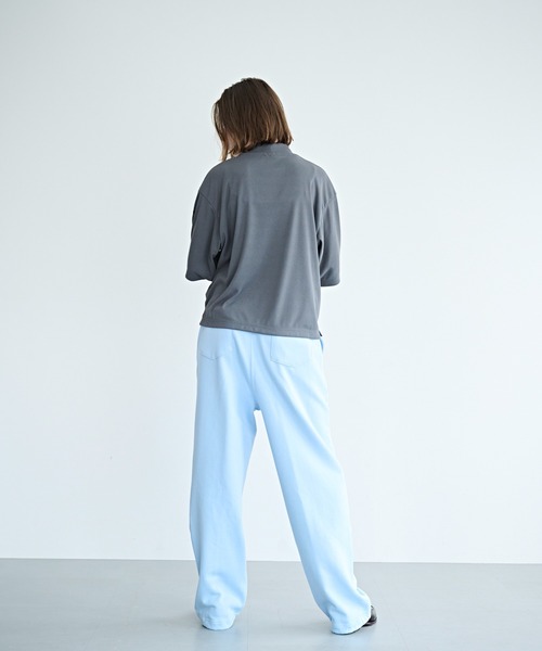 tシャツ 「KHA:KI / カーキ」ソフトモックネック トップ レディース_9