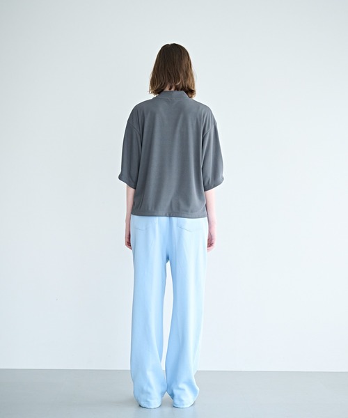 tシャツ 「KHA:KI / カーキ」ソフトモックネック トップ レディース_13