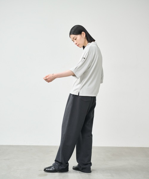 tシャツ 「KHA:KI / カーキ」ソフトモックネック トップ レディース_16