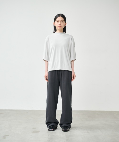 tシャツ 「KHA:KI / カーキ」ソフトモックネック トップ レディース_19