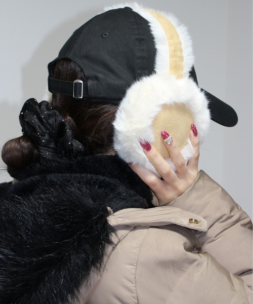 耳当て イヤーマフ 「M2SUQARED/エムツースクエア」ムートンイヤーマフ