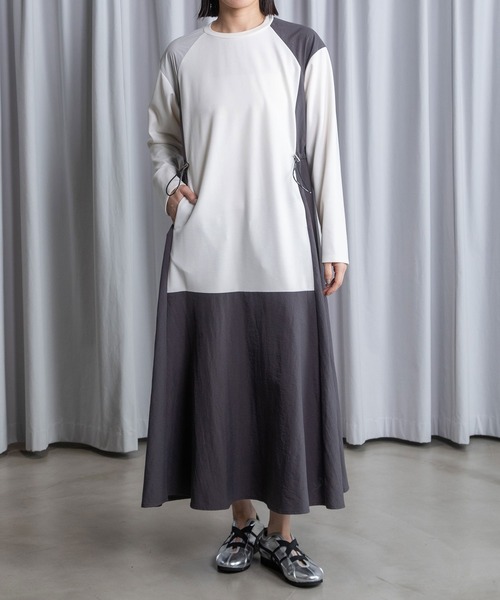 MARECHAL TERRE マルシャルテル 美品ドッキングワンピース ブラック MARECHAL TERRE（マルシャルテル） ワンピース ドッキングワンピース