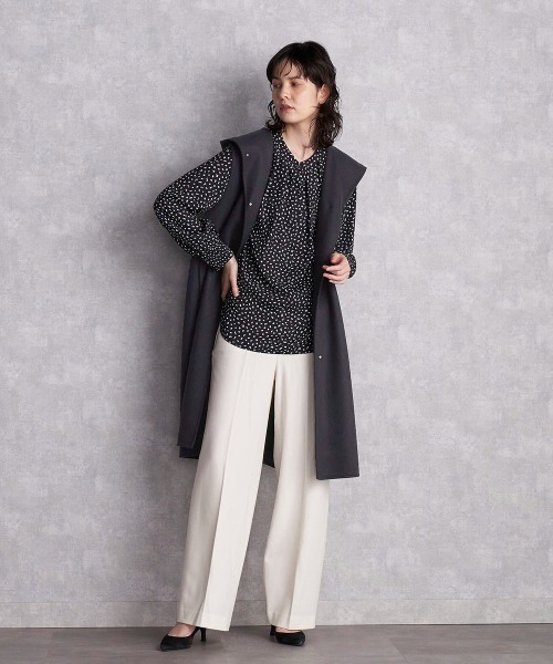 「la.f…」 スラックス 8号 ブラック レディース_画像5