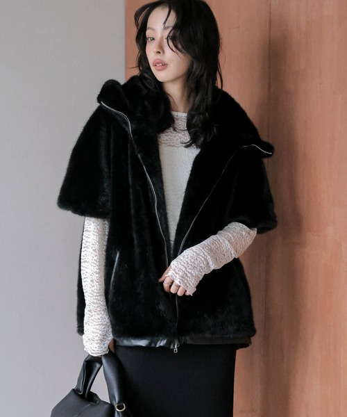 SUGAR BISKET（シュガービスケット） ベスト ジレ エコファー ダブル