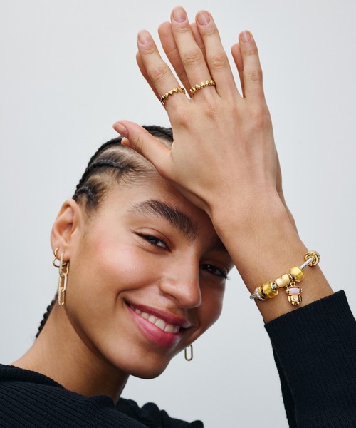 「Pandora」 ピアス(両耳用) FREE イエローゴールド レディース_画像5