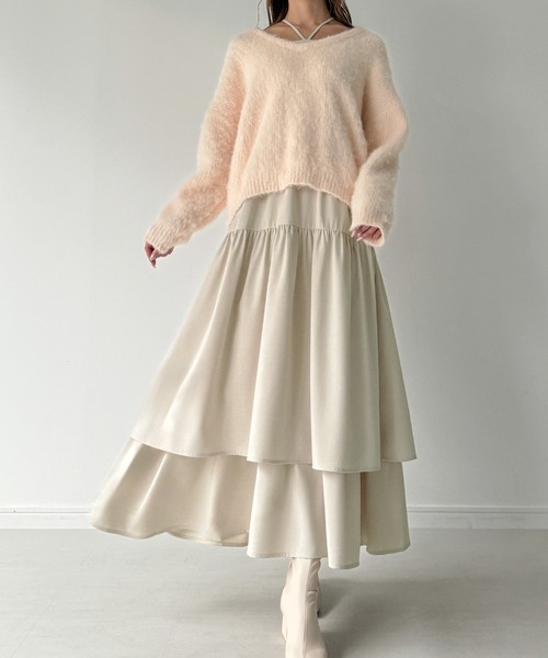 JUNOAH（ジュノア） セットアップ SMALL モカ レディース : ZOZOTOWN