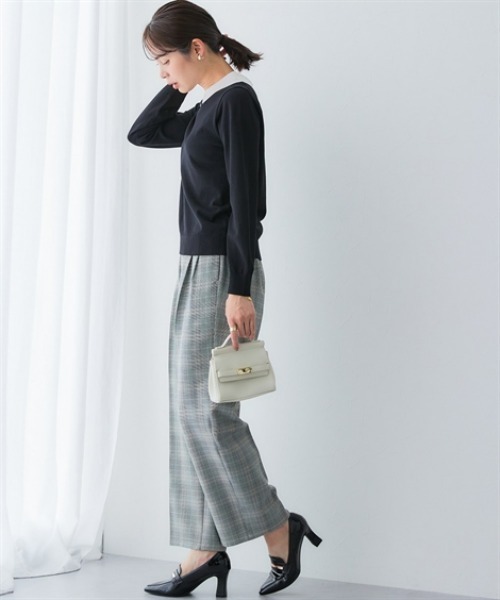 「7days Life Styling」 長袖ニット 3L ベージュ レディース_画像3