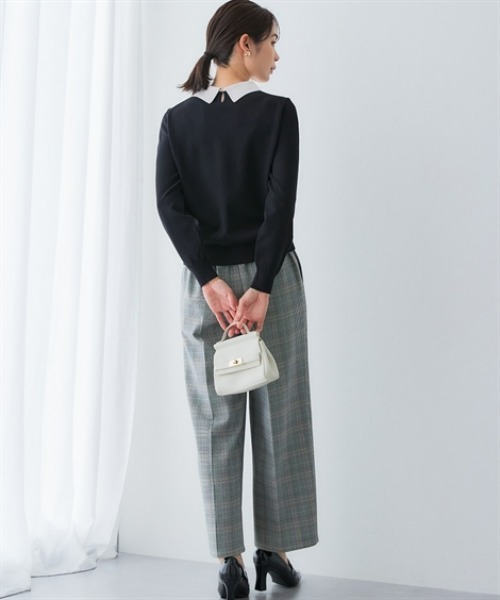 「7days Life Styling」 長袖ニット 3L ベージュ レディース_画像4