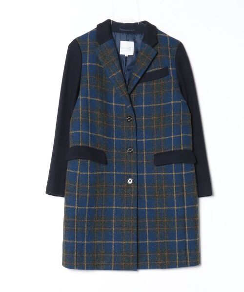 Harris Tweed チェック　チェスターコート MACKINTOSH PHILOSOPHY（マッキントッシュフィロソフィー） チェック柄