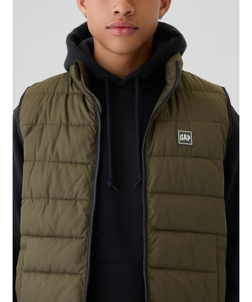 GAP（ギャップ） ダウンベスト M オリーブ メンズ : ZOZOTOWN Yahoo!店