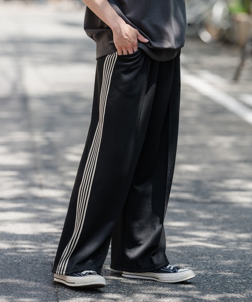 En serio TOKYO パンツ 「SIDEWAYSTANCE」ラインジャージワイド
