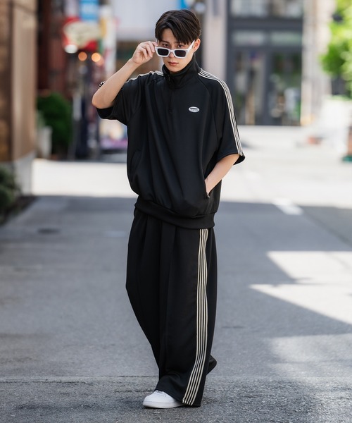 En serio TOKYO パンツ 「SIDEWAYSTANCE」ラインジャージワイド