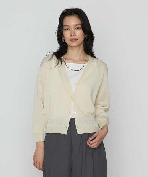 新品 K.T KIYOKO TAKASE ポリエテル楊柳ジャージー カーディガン K.T KIYOKO TAKASE（K.T キヨコ タカセ） カーディガン 9号 レモン