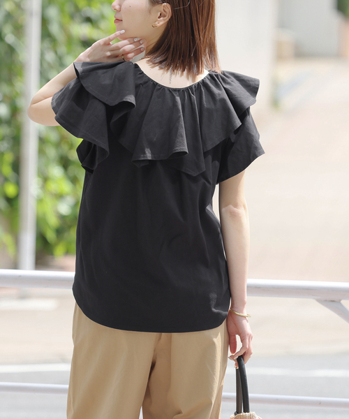 「JOURNAL STANDARD relume」 ノースリーブブラウス FREE ブラック レディース_画像9