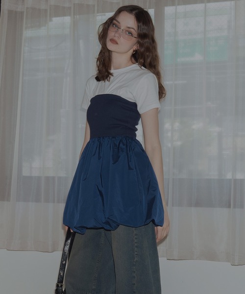 「Mili affinity」 キャミソールワンピース FREE ブラック レディース_画像3