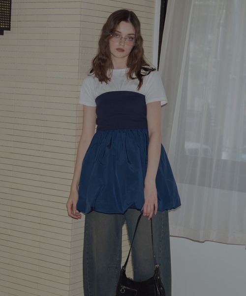 「Mili affinity」 キャミソールワンピース FREE ブラック レディース_画像6