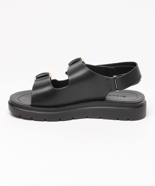 「LEPSIM」 フラットサンダル MEDIUM シルバー レディース_画像2