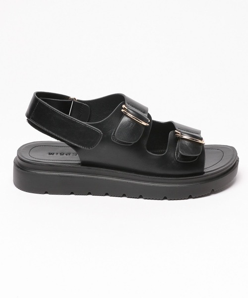「LEPSIM」 フラットサンダル MEDIUM シルバー レディース_画像3