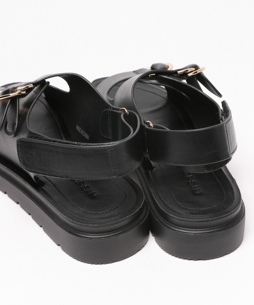 「LEPSIM」 フラットサンダル MEDIUM シルバー レディース_画像6