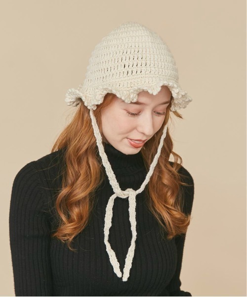 「kaorinomori」 ハット FREE ネイビー レディース_画像2