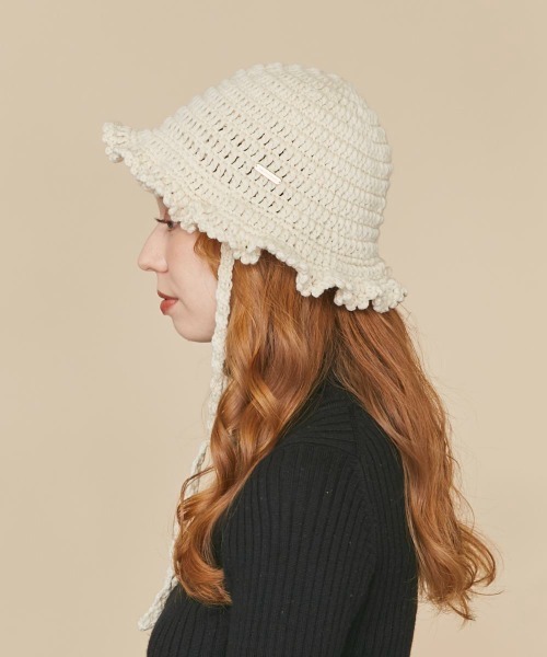 「kaorinomori」 ハット FREE ネイビー レディース_画像3